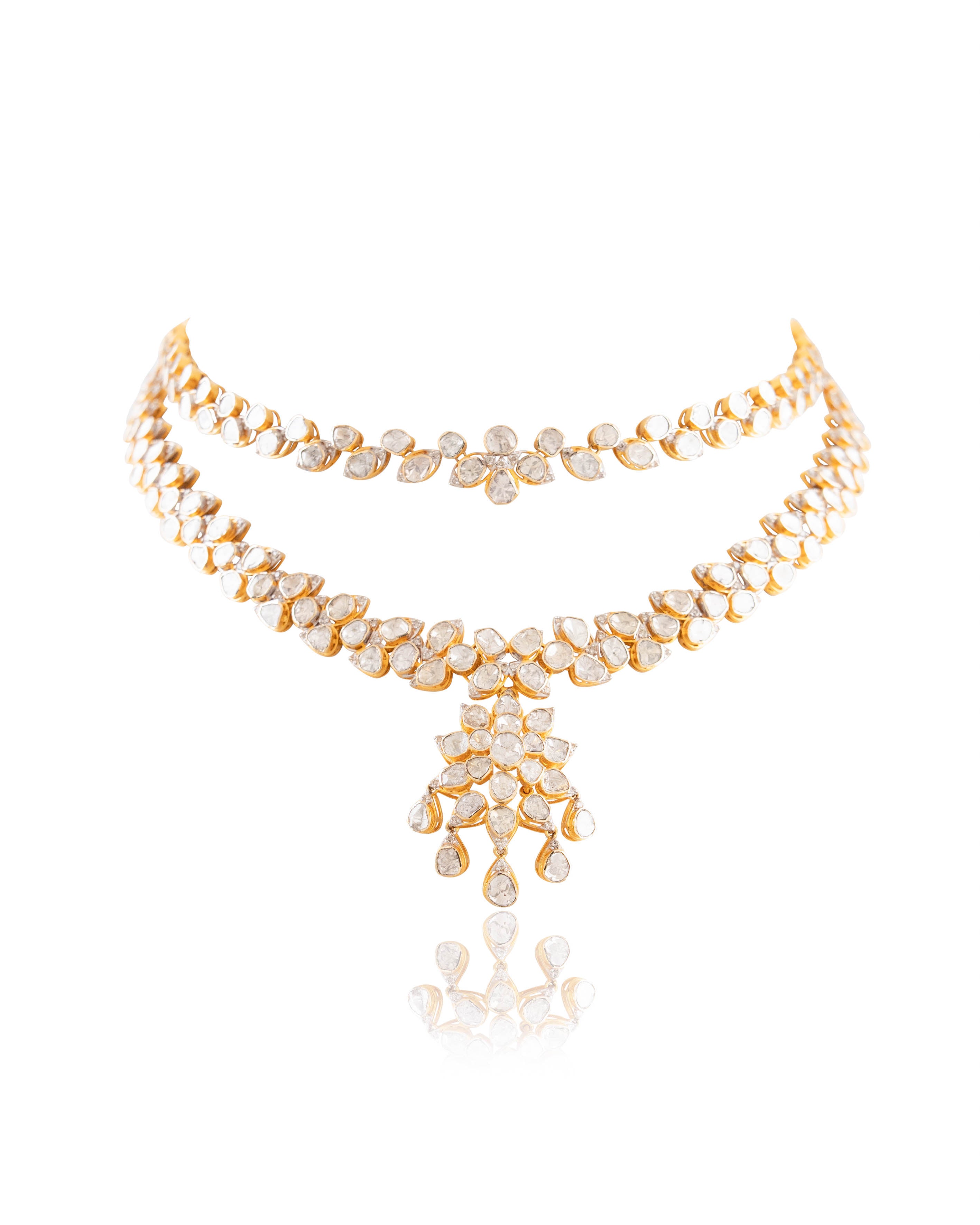 Shakti Polki And Diamond Necklace