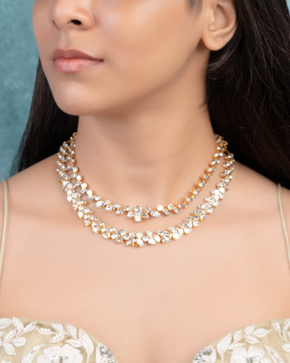 Shakti Polki And Diamond Necklace