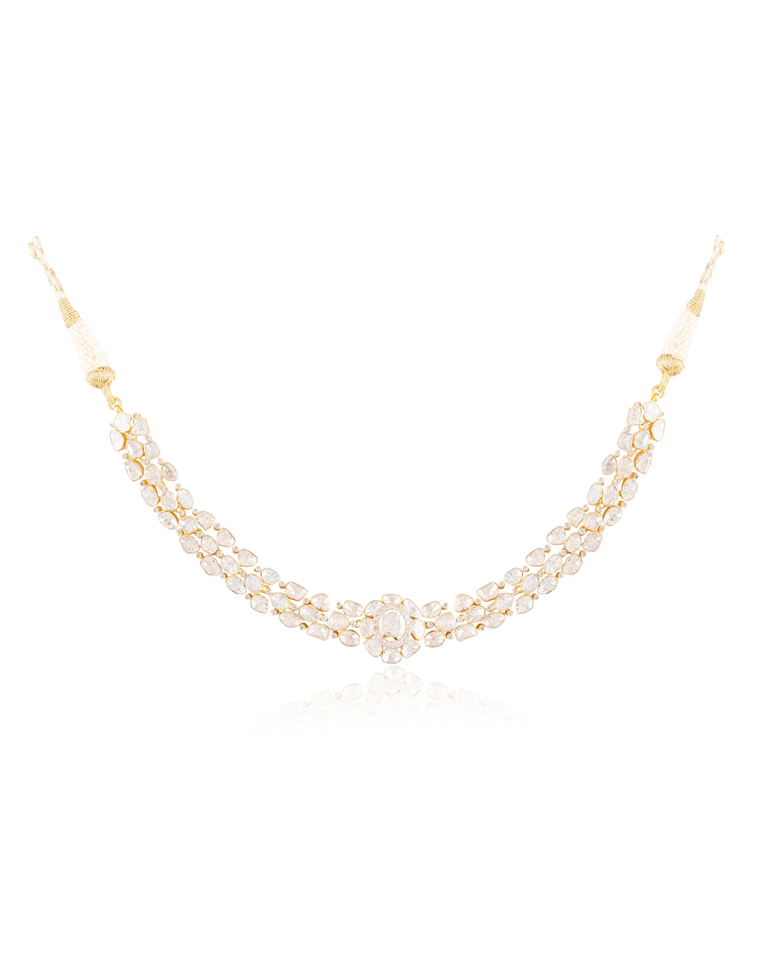 Adika Polki And Diamond Choker