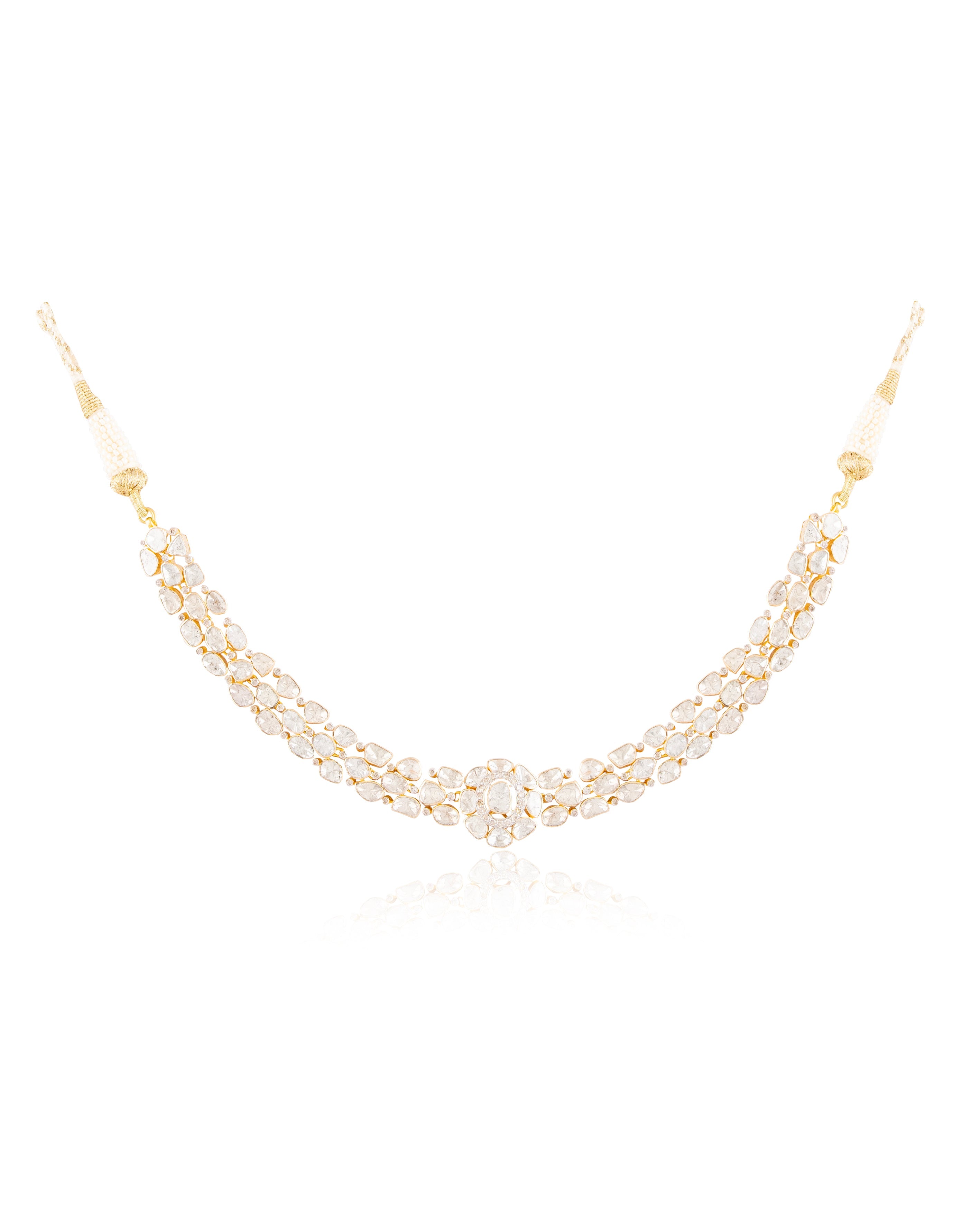 Adika Polki And Diamond Choker