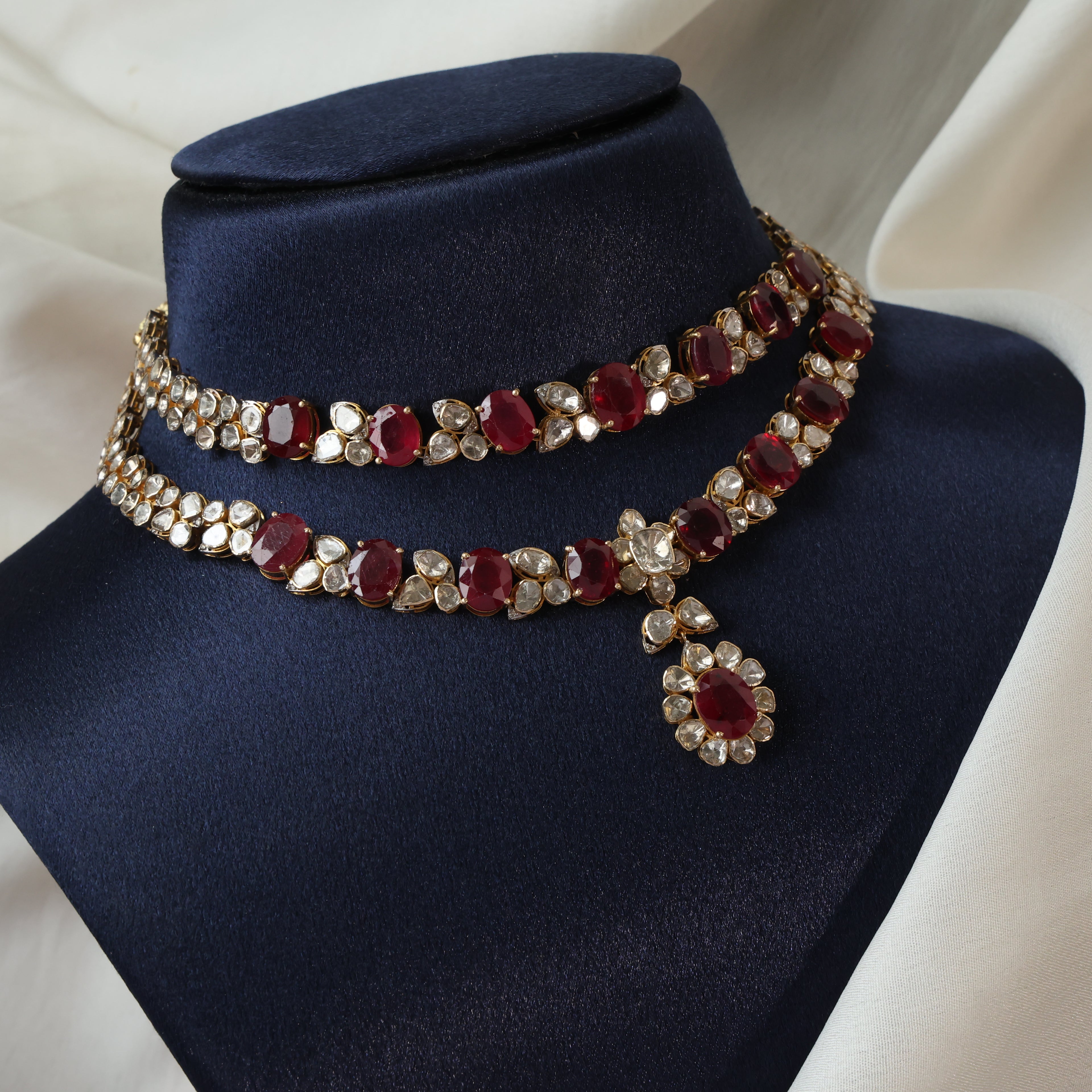 Mirza Polki And Diamond Necklace