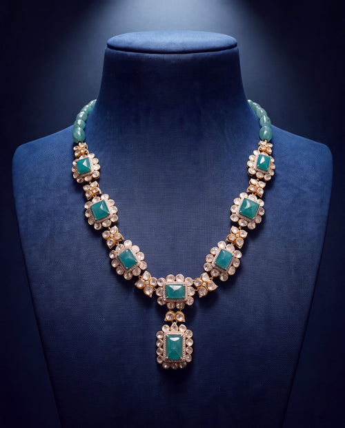 Idika Polki And Diamond Necklace