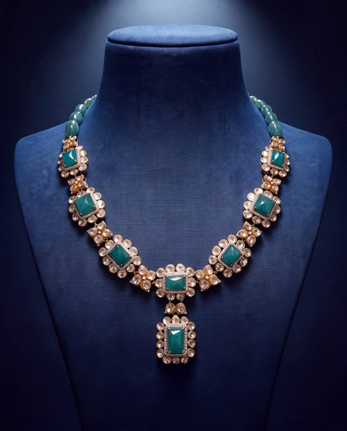 Idika Polki And Diamond Necklace