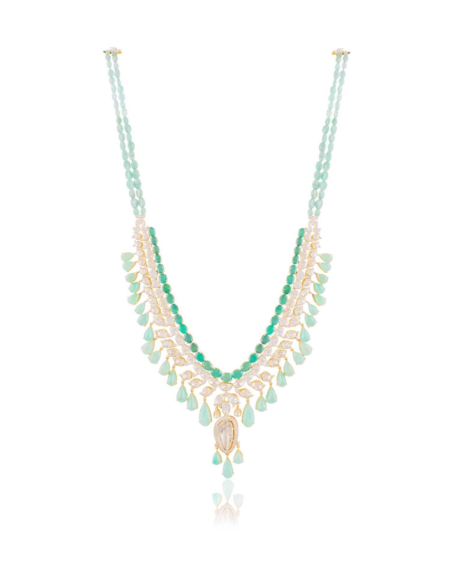 Zanaida Polki And Diamond Long Necklace