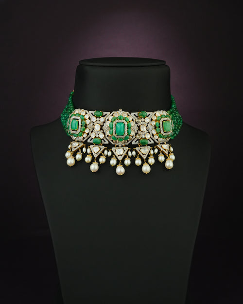 Yasna Polki And Diamond Choker