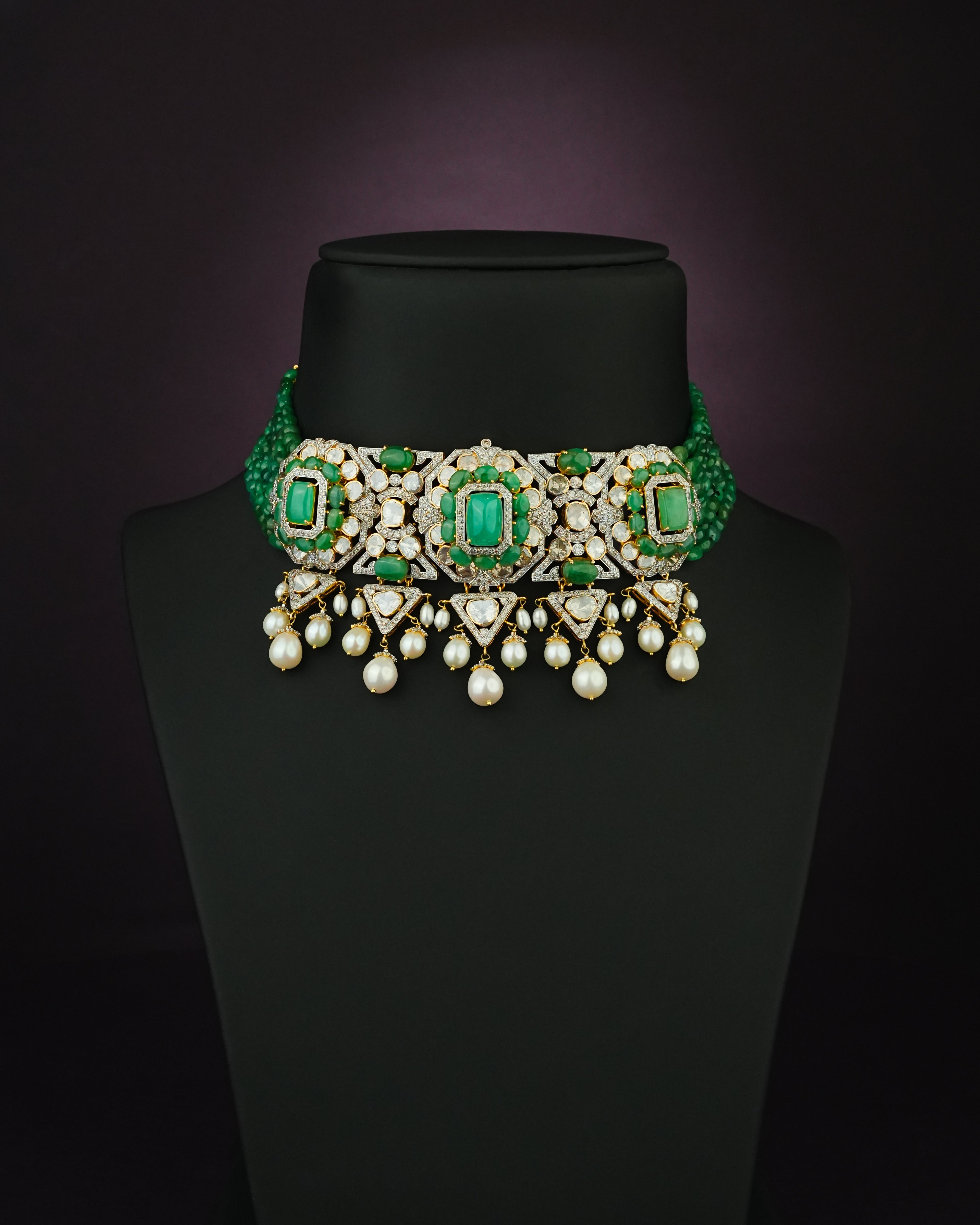 Yasna Polki And Diamond Choker