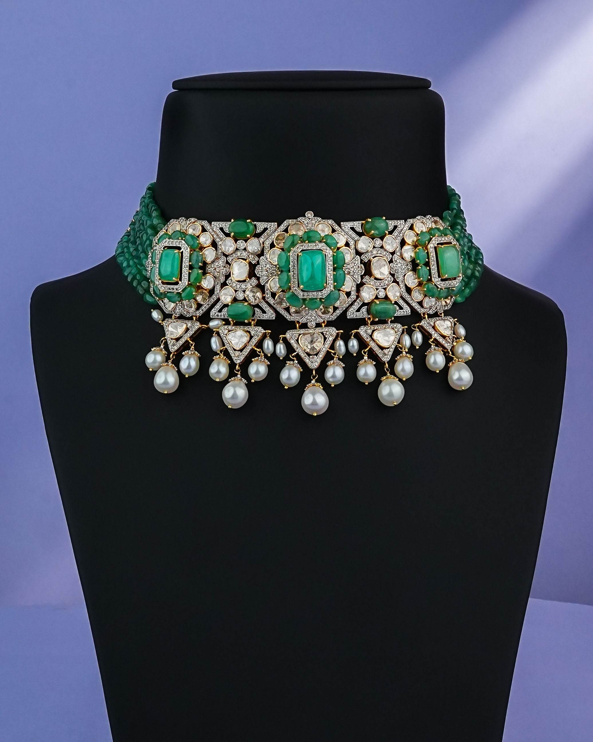 Yasna Polki And Diamond Choker