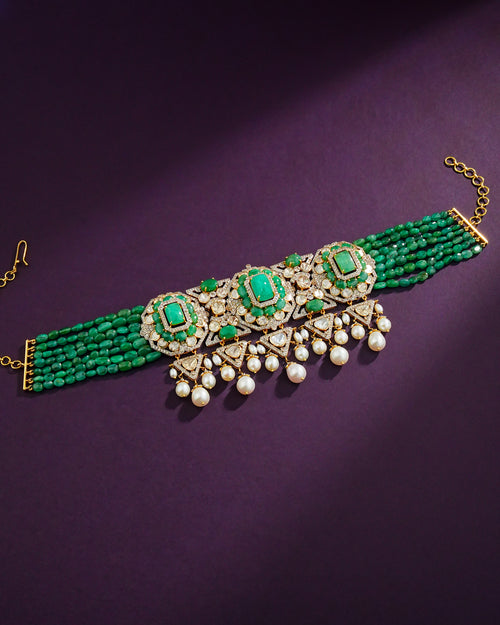Yasna Polki And Diamond Choker