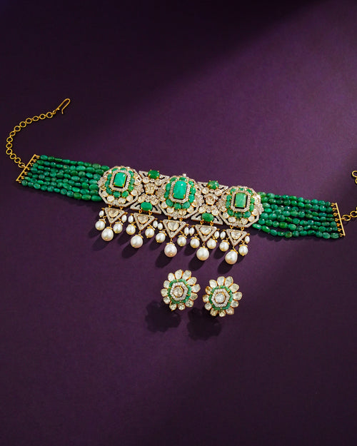 Yasna Polki And Diamond Choker