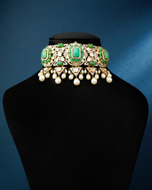 Yasna Polki And Diamond Choker