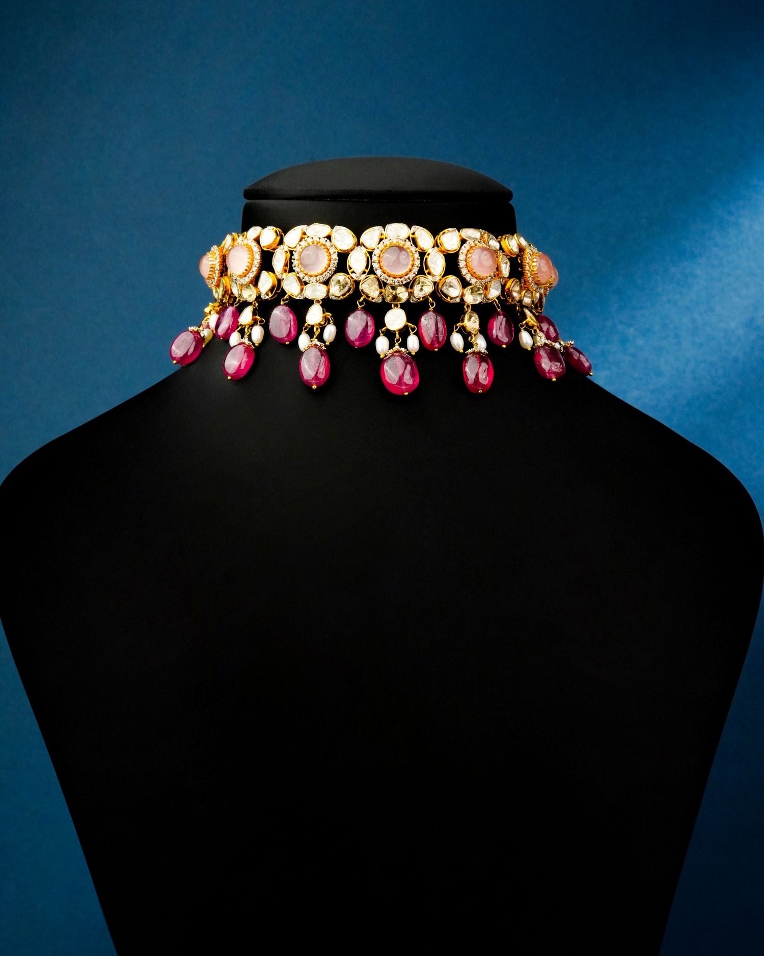 Tiya Polki And Diamond Choker - NO ORDERS