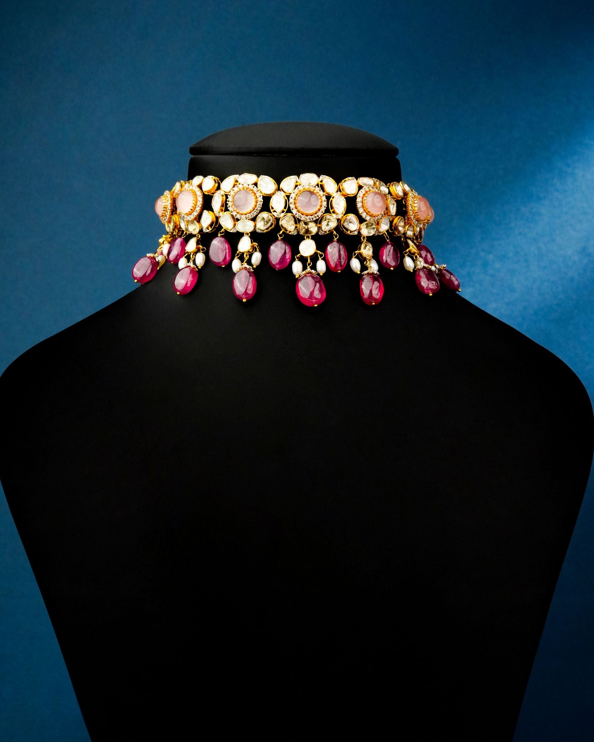 Tiya Polki And Diamond Choker - NO ORDERS