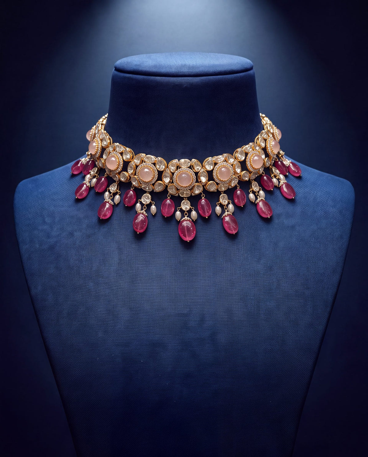 Tiya Polki And Diamond Choker