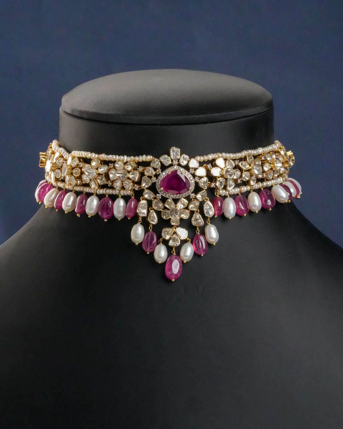 Elara Polki And Diamond Choker