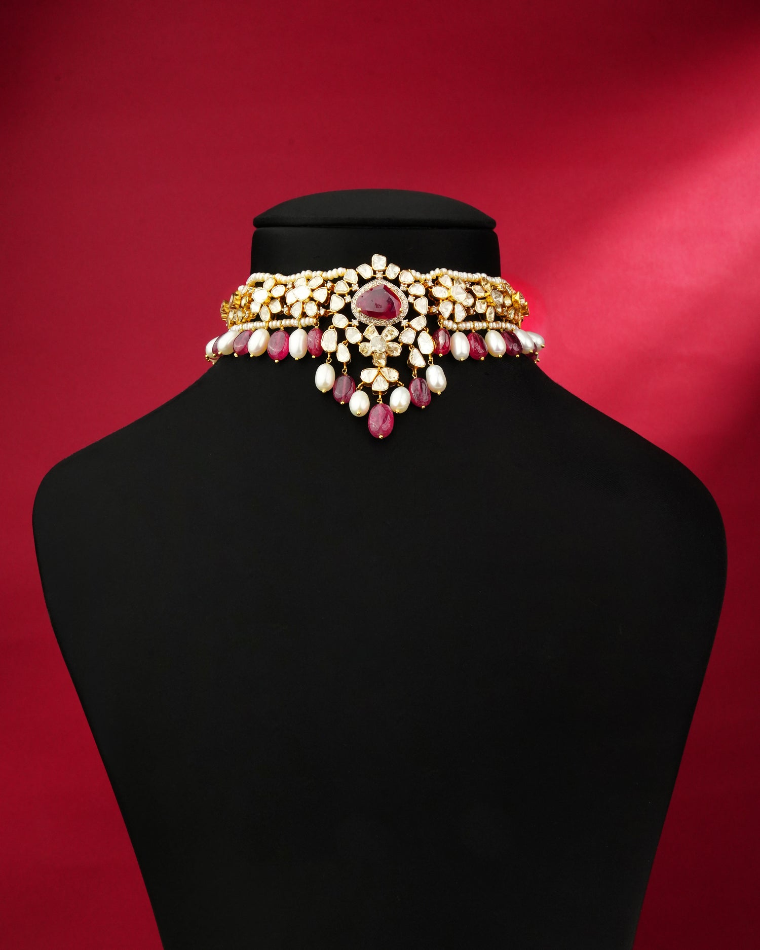 Elara Polki And Diamond Choker