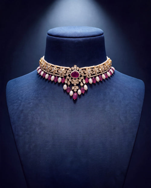 Elara Polki And Diamond Choker
