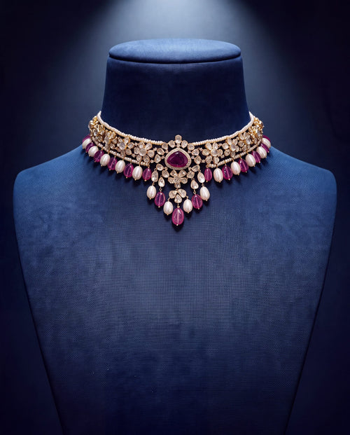 Elara Polki And Diamond Choker