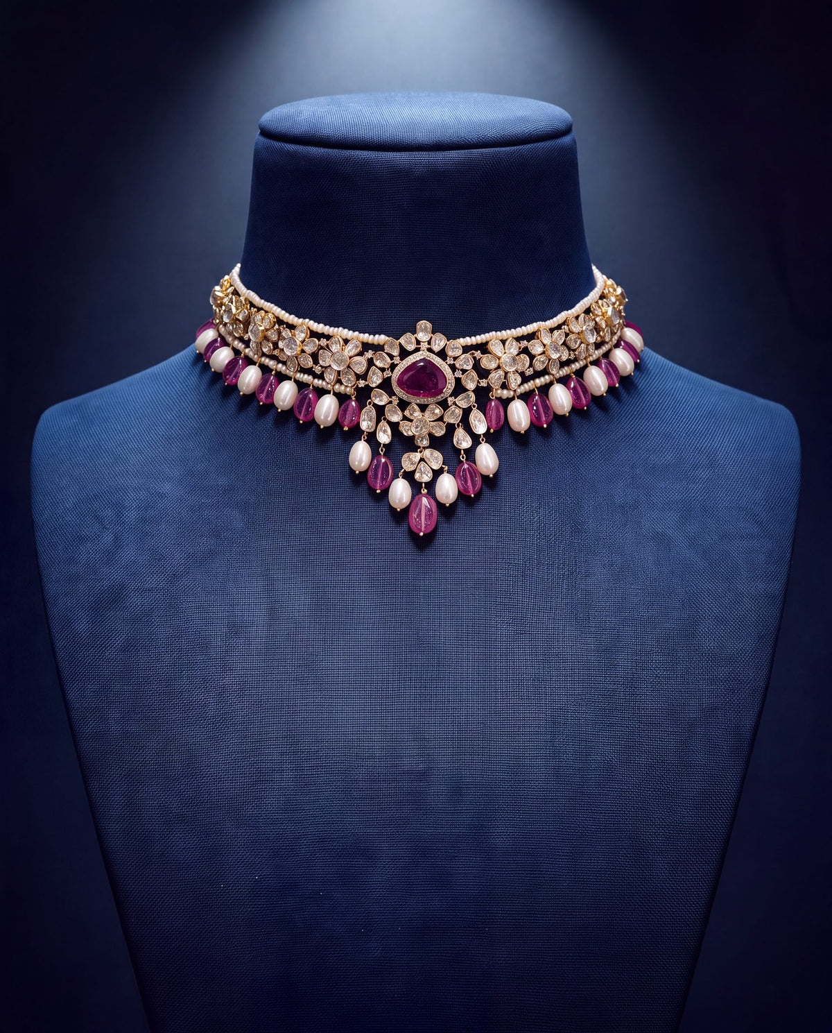 Elara Polki And Diamond Choker