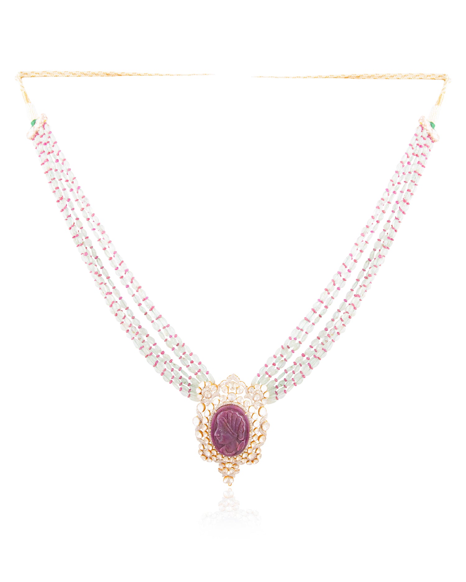 Lakshya Polki And Diamond Necklace