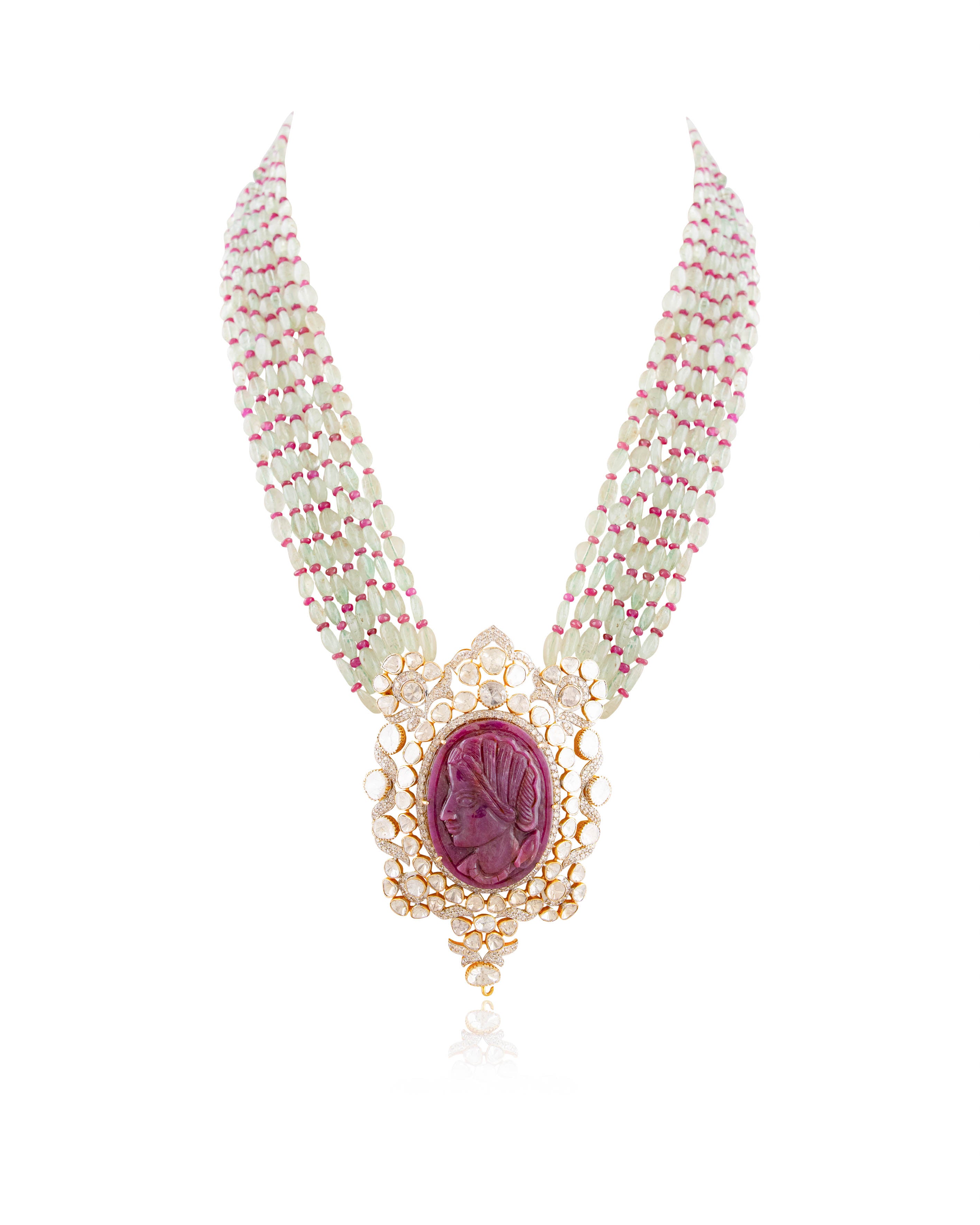 Lakshya Polki And Diamond Necklace