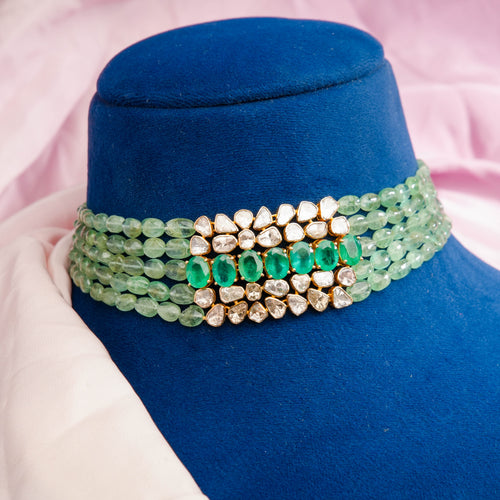 Noor Polki Bead Choker