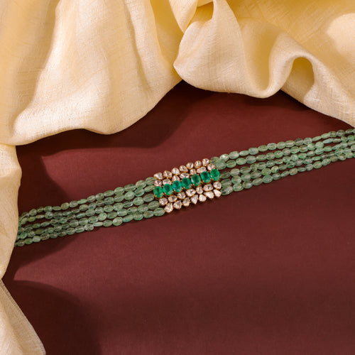 Camellia Polki  Bead Choker