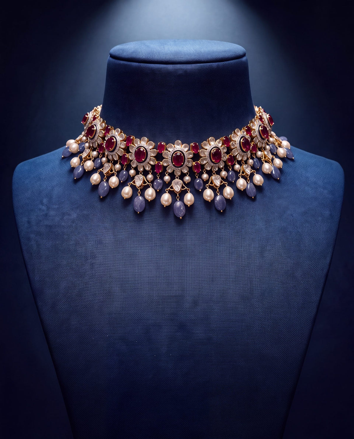 Jacinta Polki And Diamond Choker