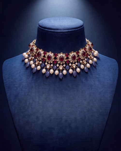 Jacinta Polki And Diamond Choker