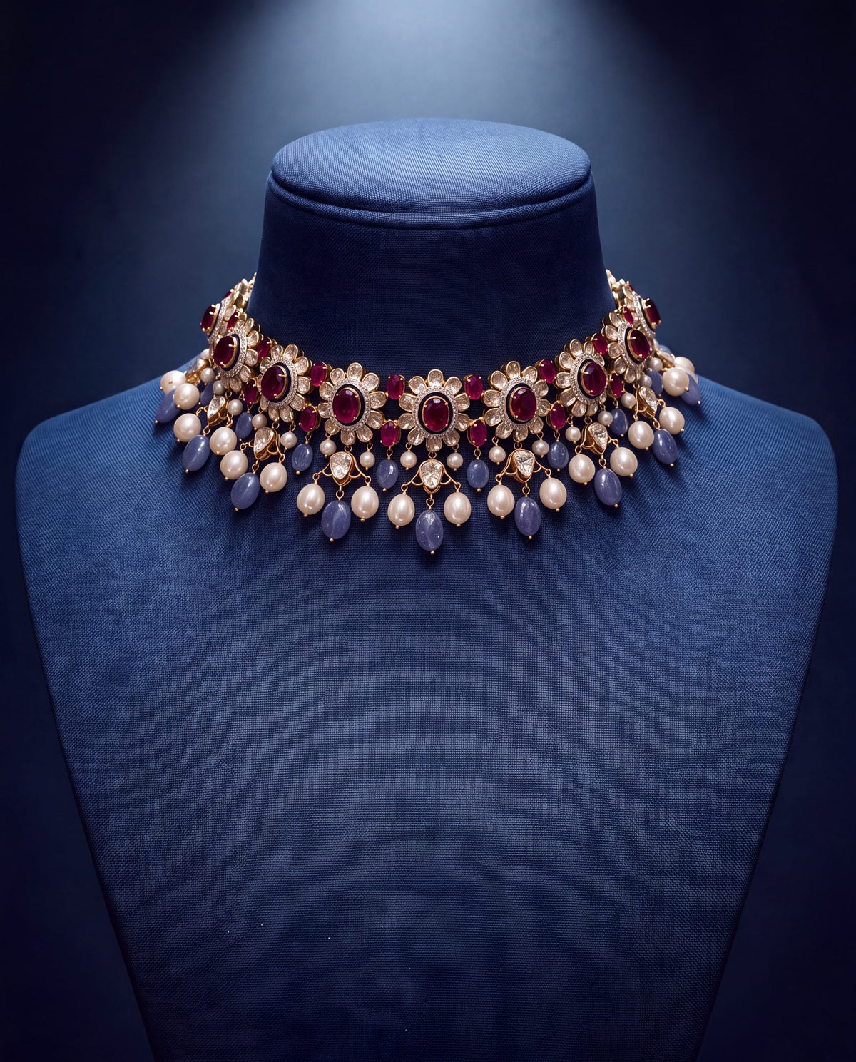 Jacinta Polki And Diamond Choker