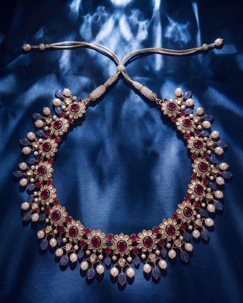 Jacinta Polki And Diamond Choker