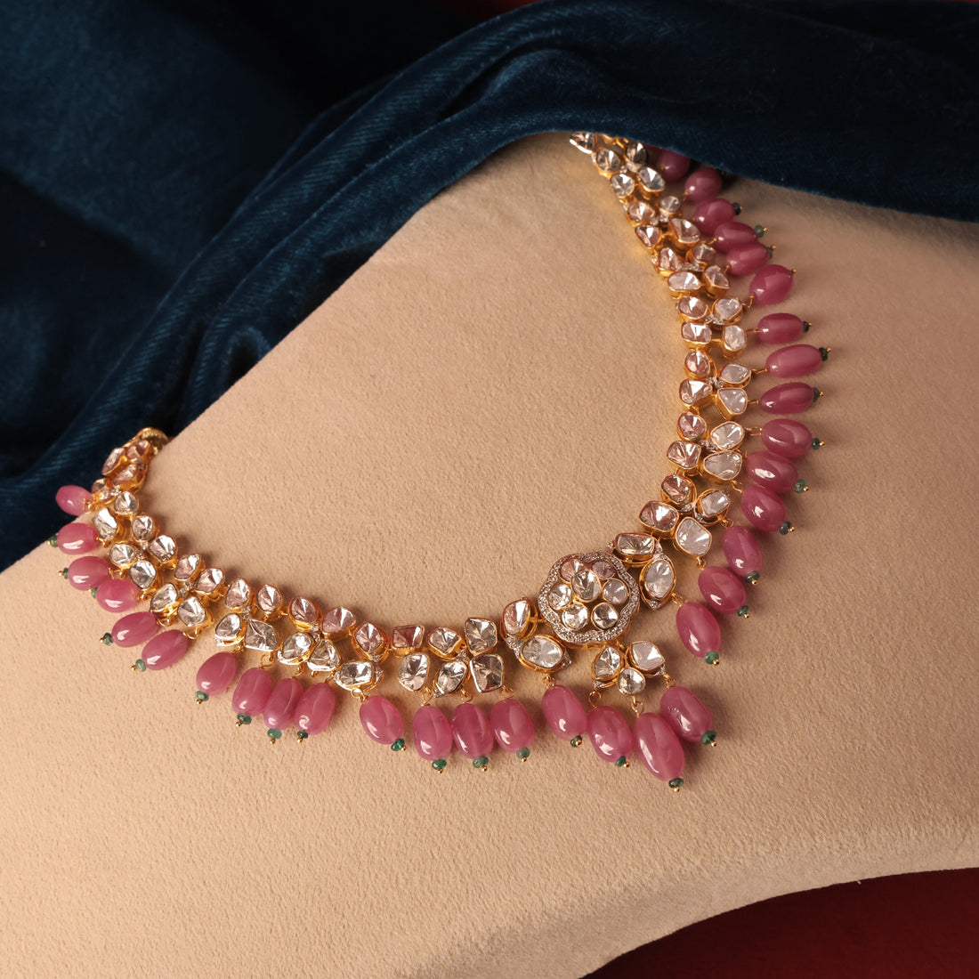 Lakshmi Polki And Diamond Choker