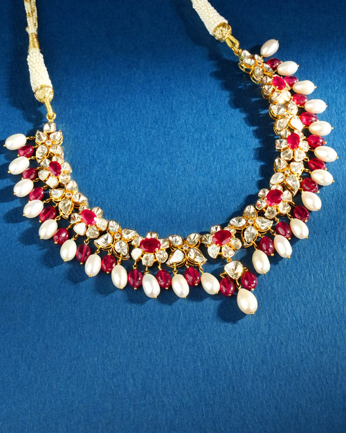 Azalea Polki And Diamond Necklace
