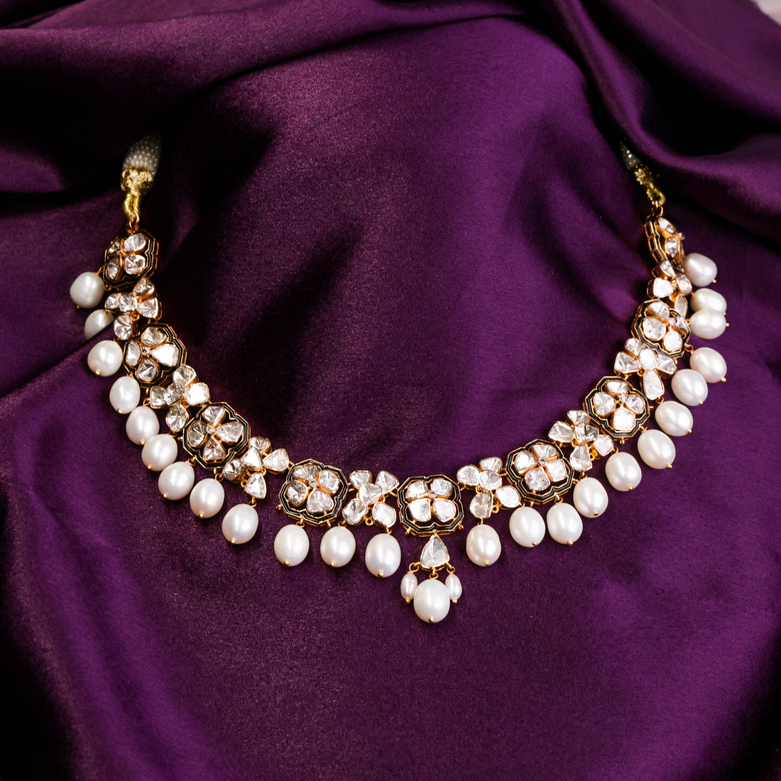 Leena Polki And Diamond Necklace