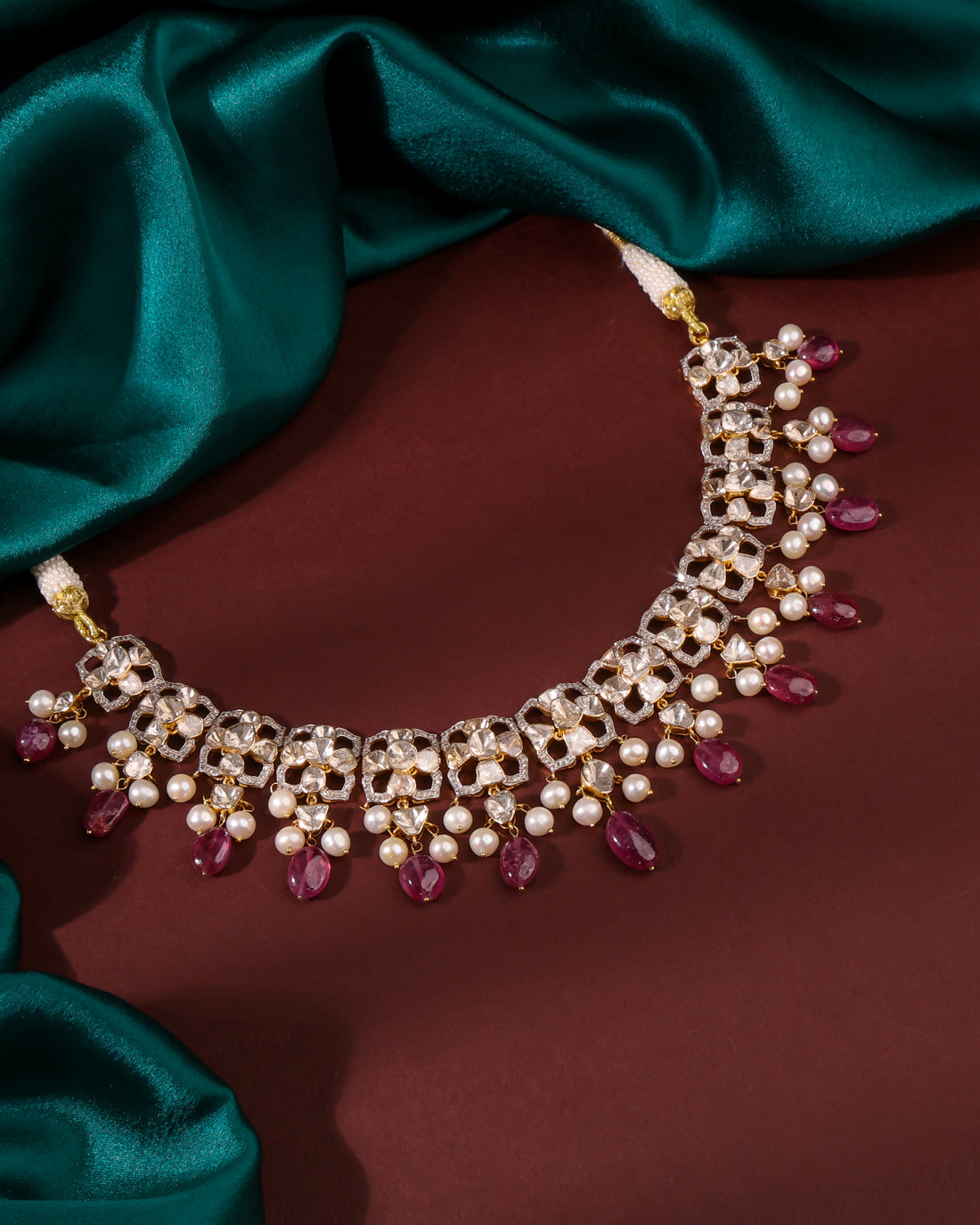 Kira Polki And Diamond Necklace