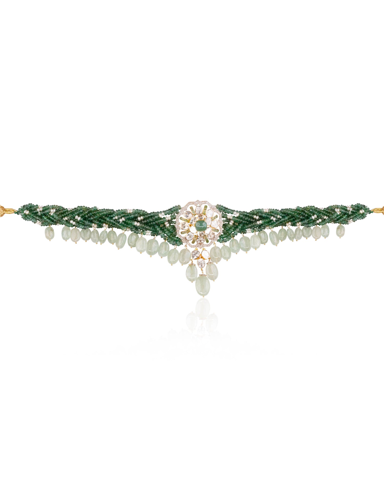 Vibha Polki And Diamond Bead Choker