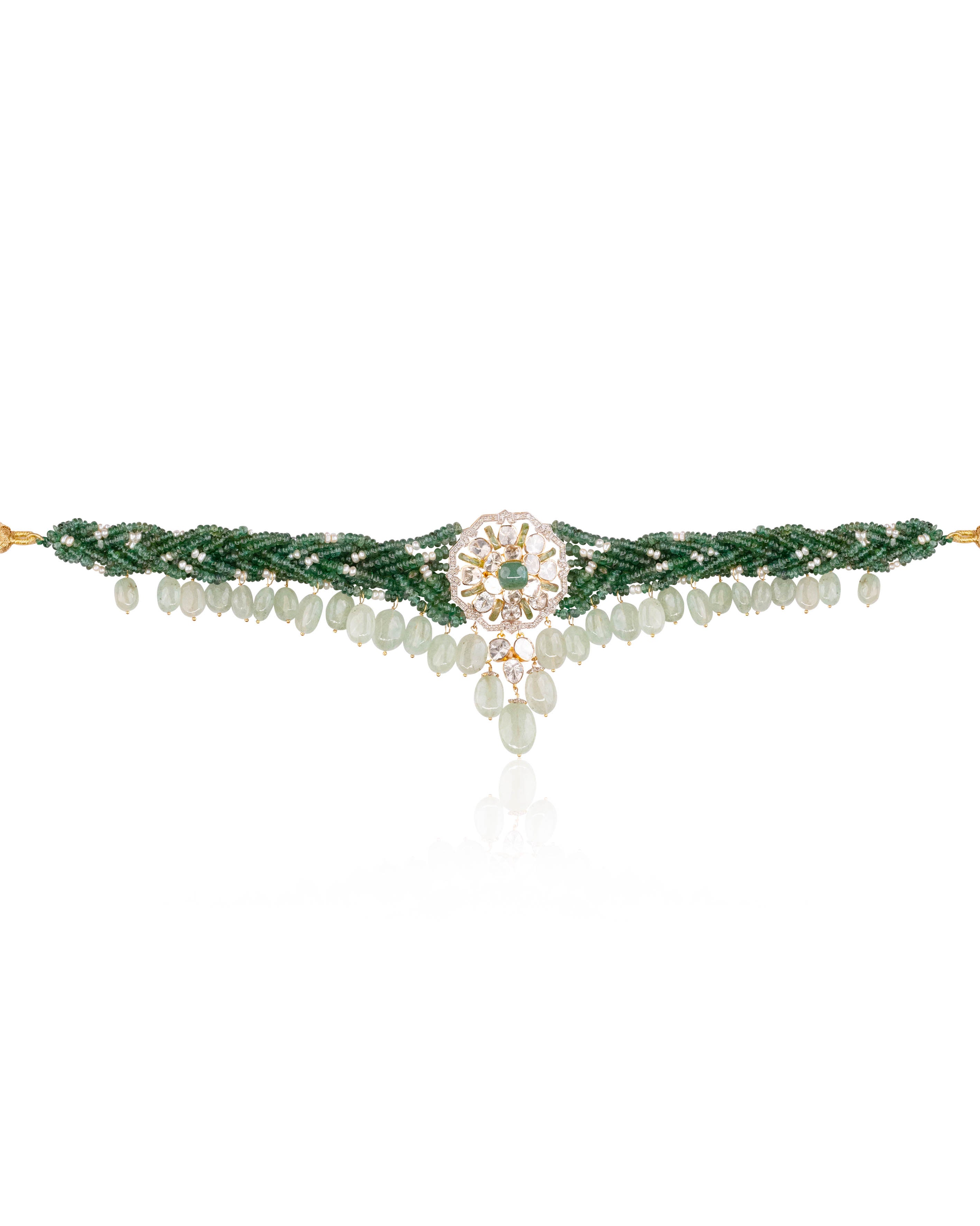 Vibha Polki And Diamond Bead Choker