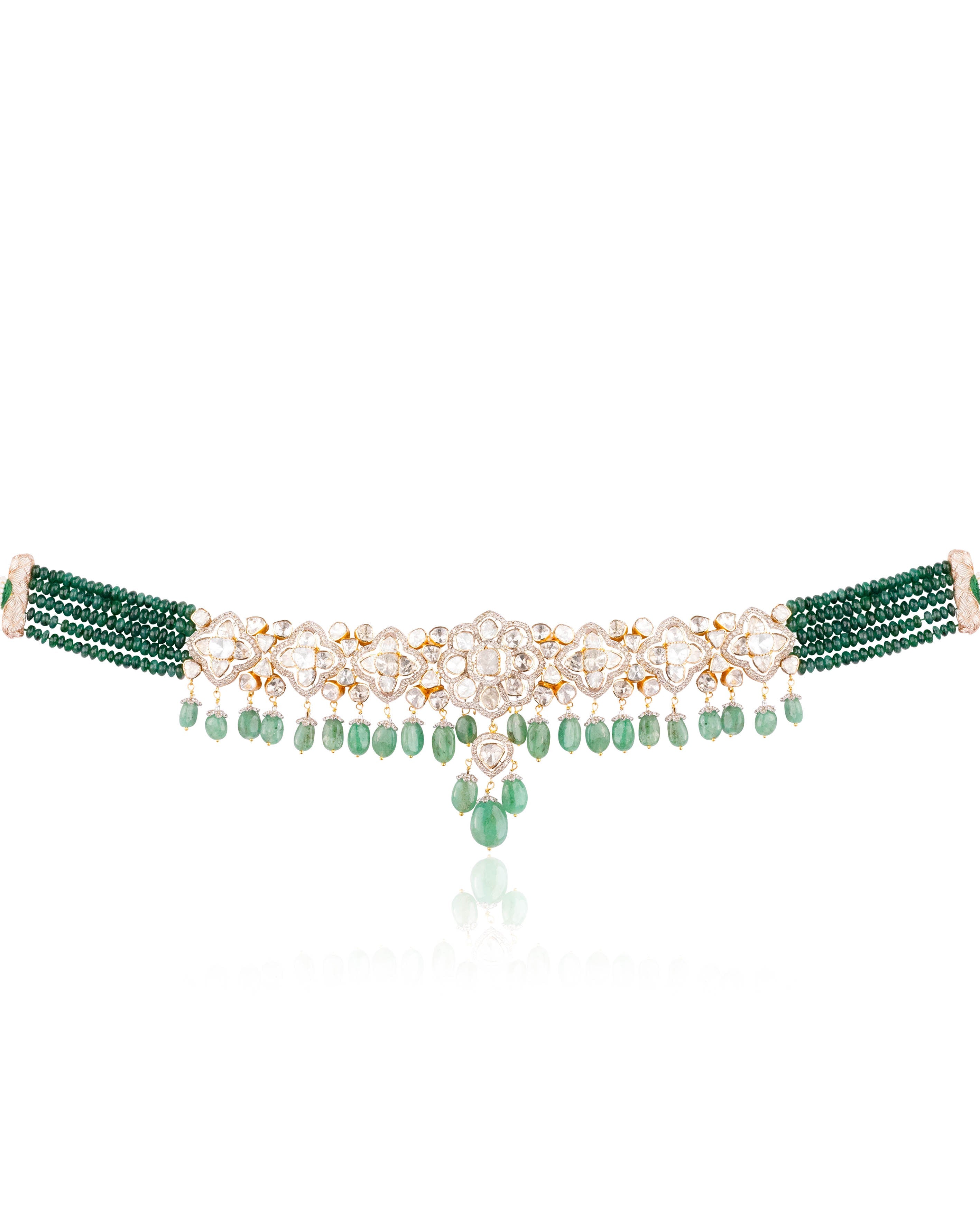 Yukta Polki And Diamond Choker