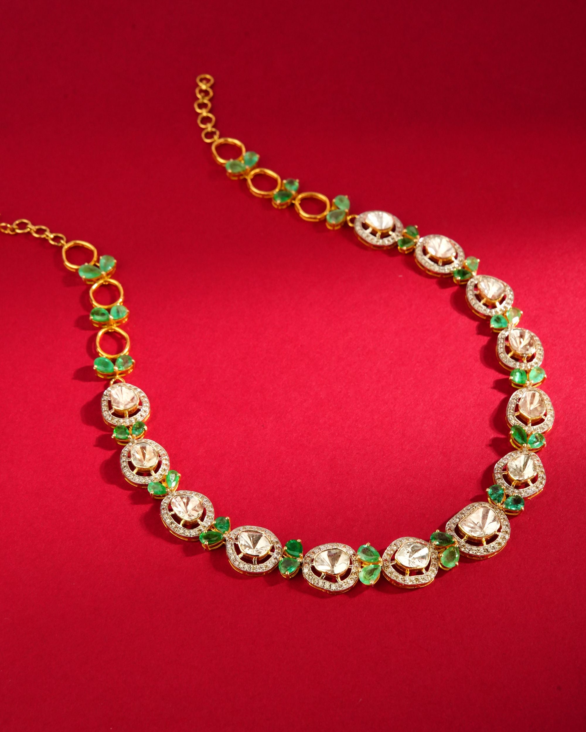 Prerna Polki And Diamond Necklace