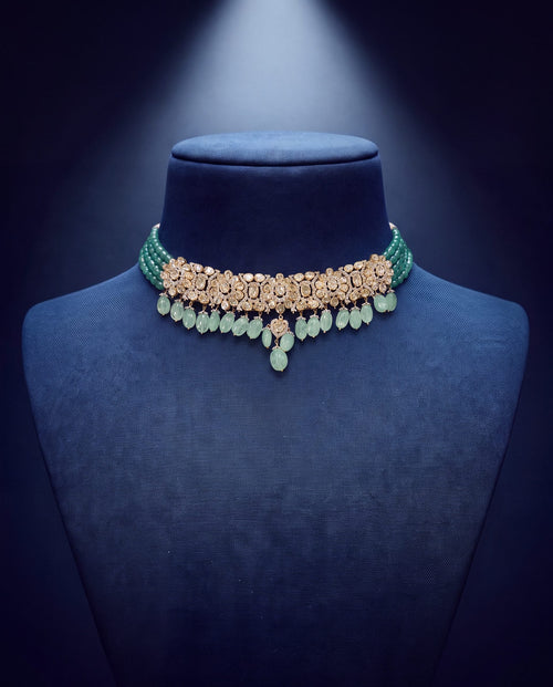 Manjari Polki And Diamond Choker