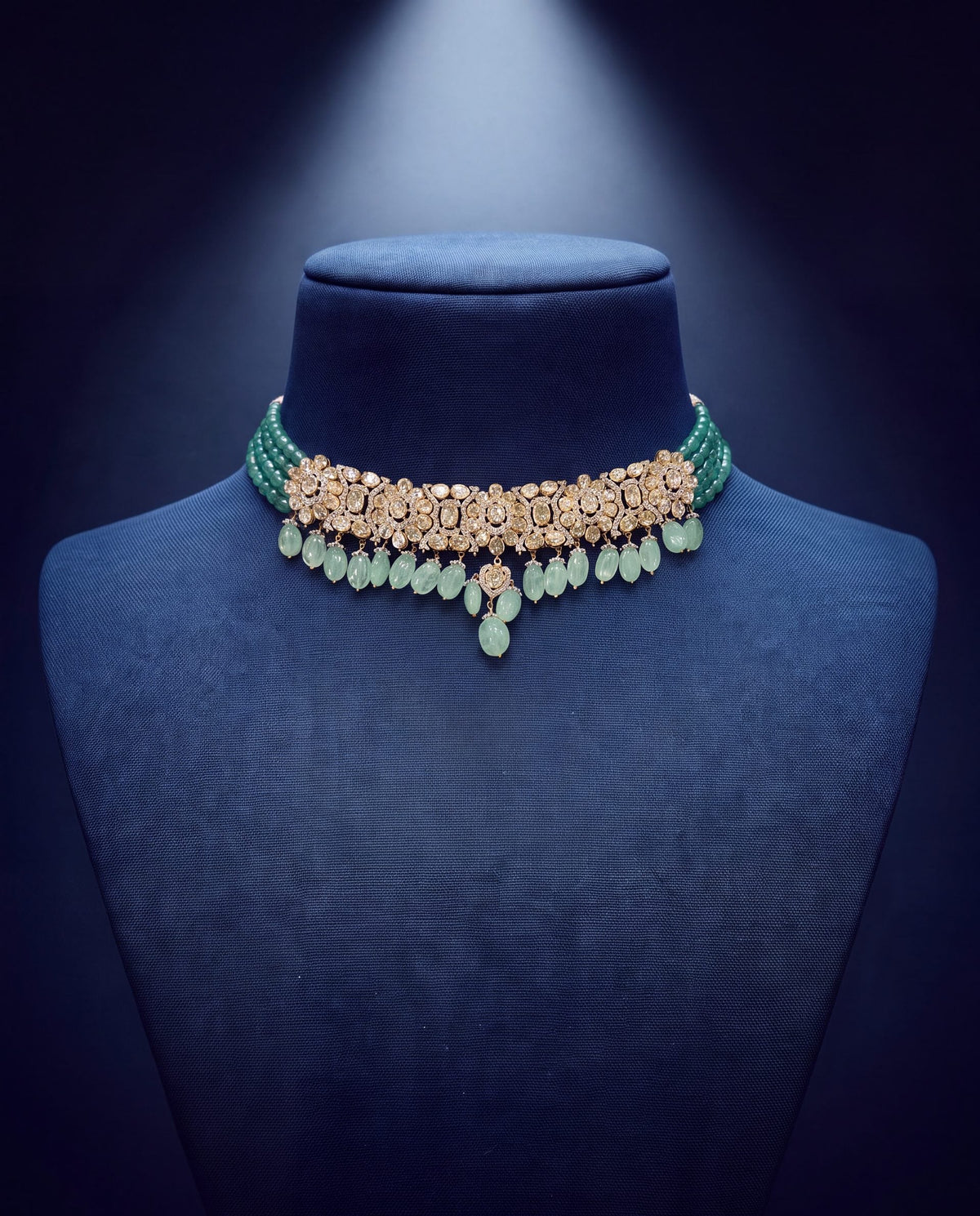 Manjari Polki And Diamond Choker