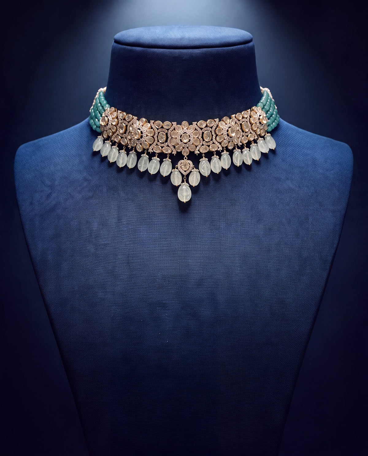 Manjari Polki And Diamond Choker
