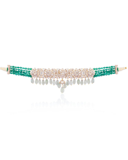 Manjari Polki And Diamond Choker