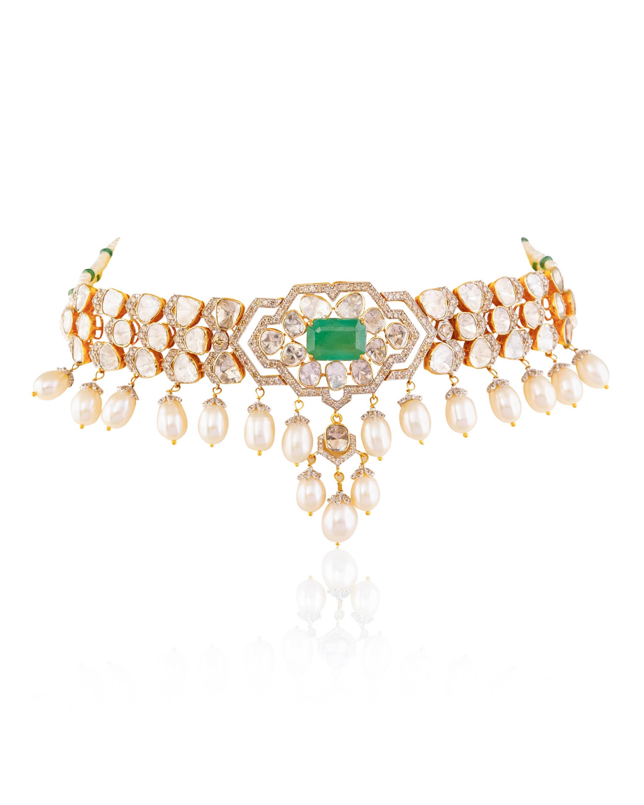 Anjali Polki And Diamond Choker