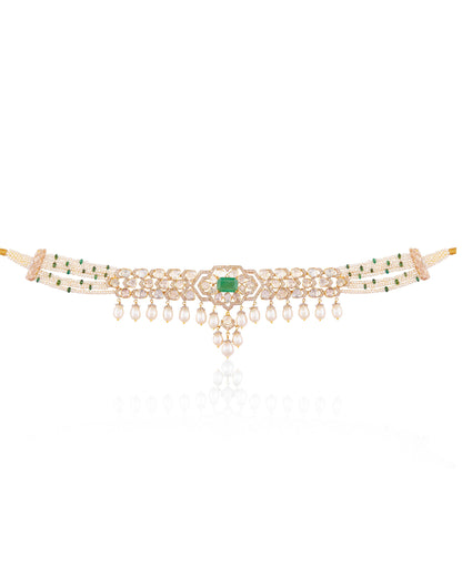 Anjali Polki And Diamond Choker