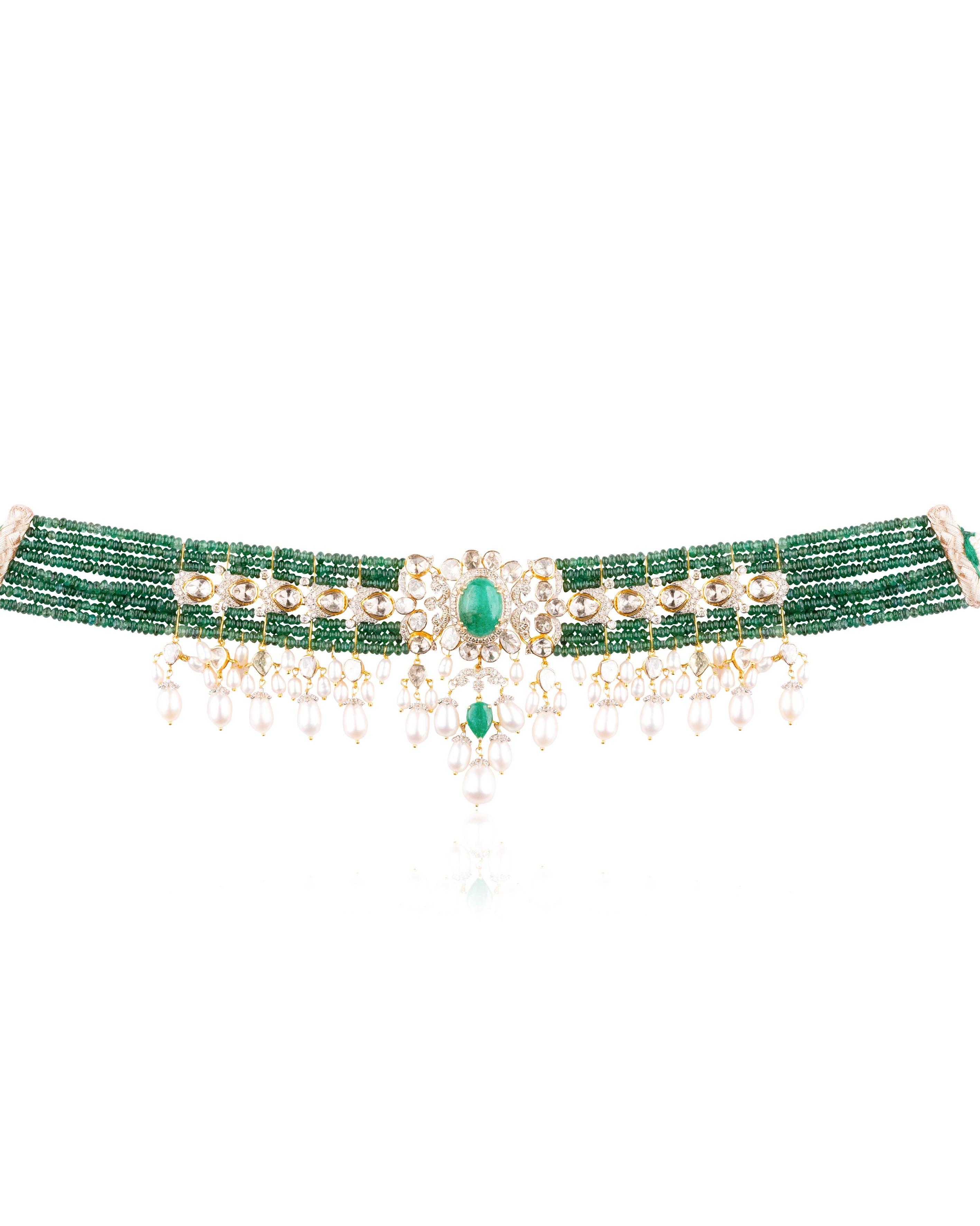 Tishya Polki And Diamond Choker