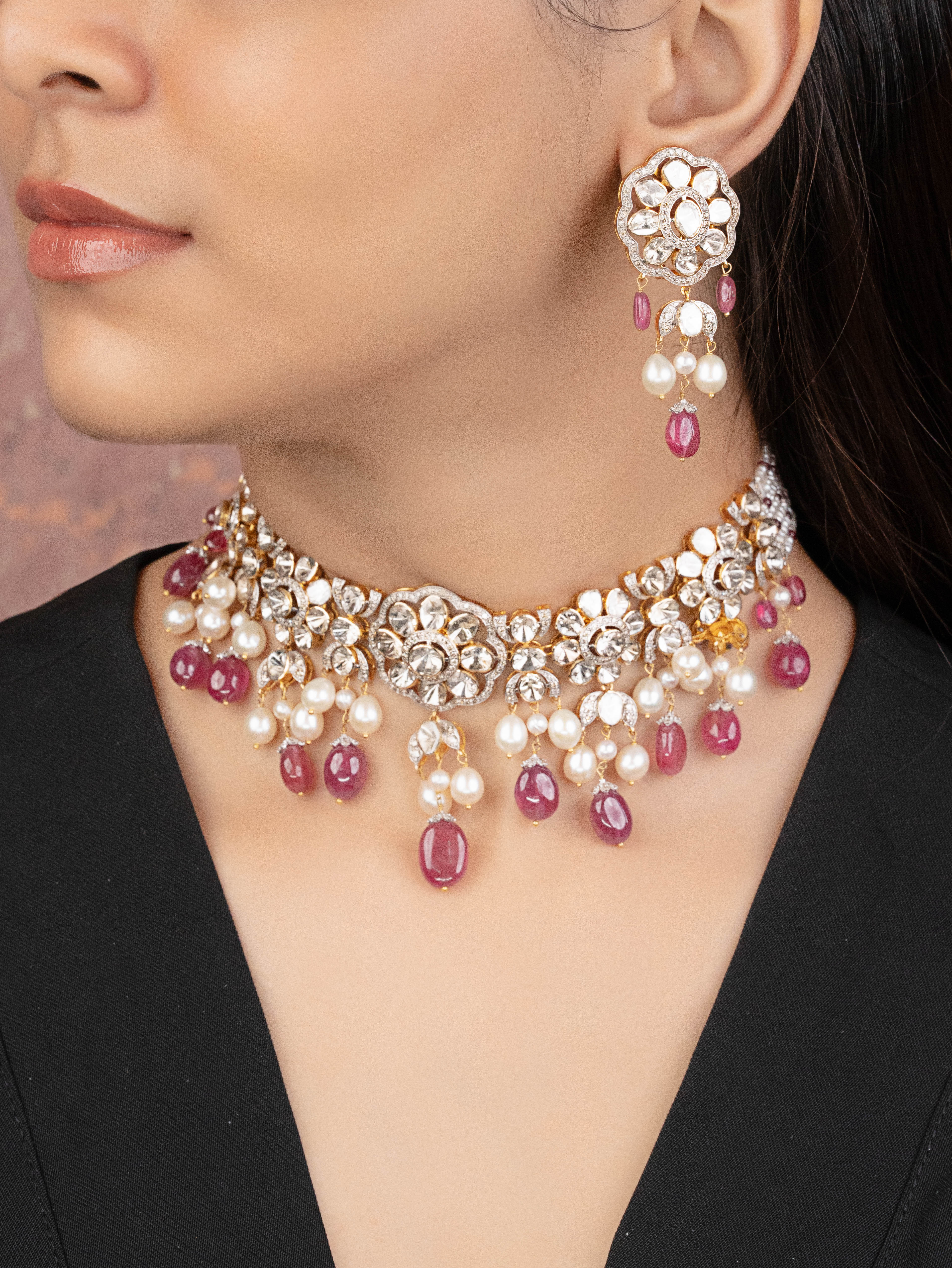 Sulekha Polki And Diamond Choker - NO ORDERS