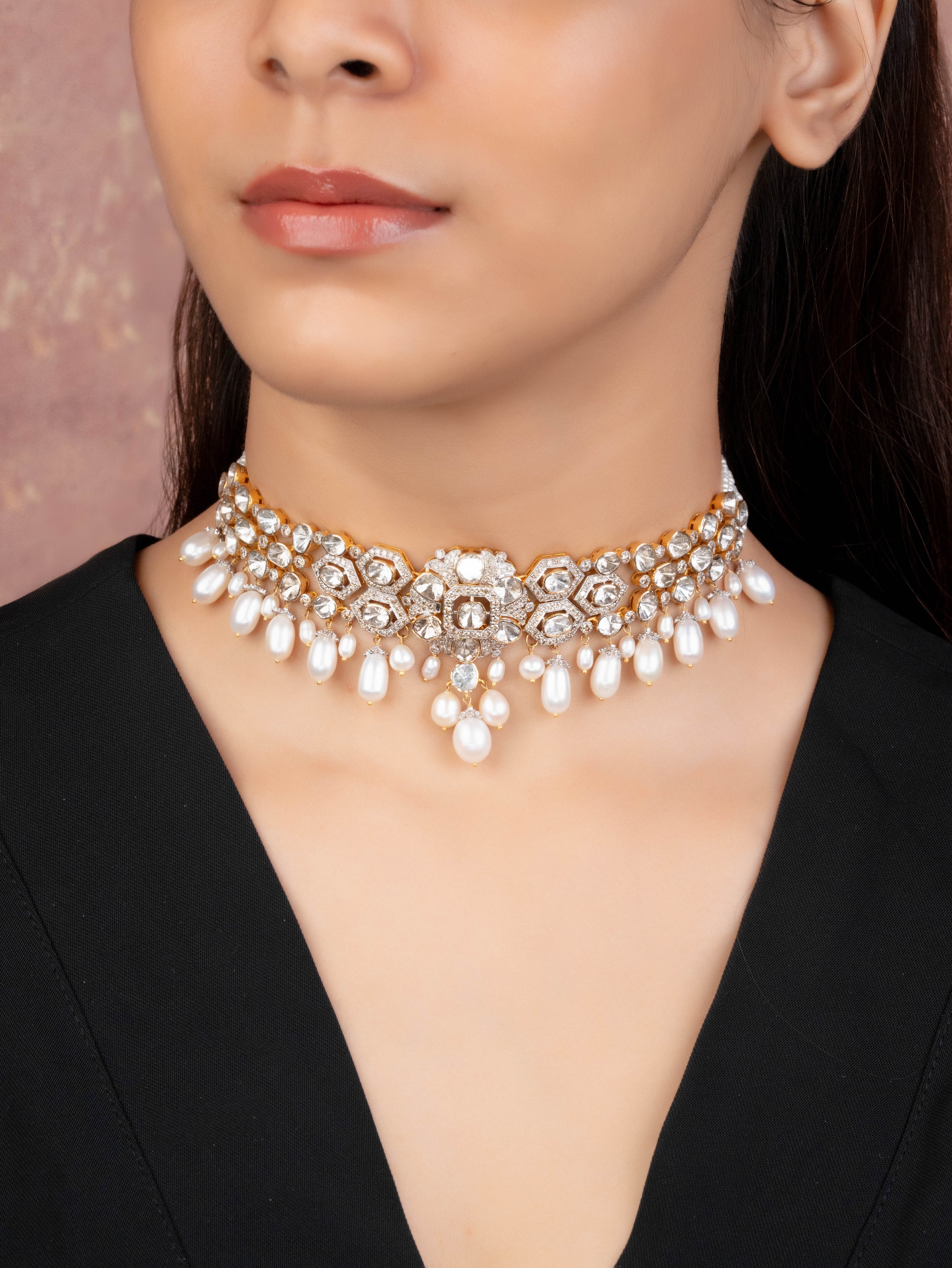 Kanishka Polki And Diamond Choker