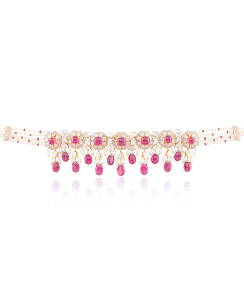 Sage Polki And Diamond Choker