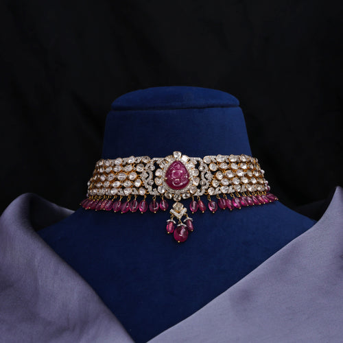 Oraya Polki And Diamond Choker