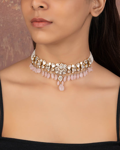 Halyn Polki And Diamond Choker